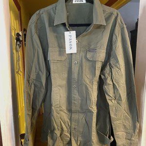 PASOK cotton cargo work men's shirt